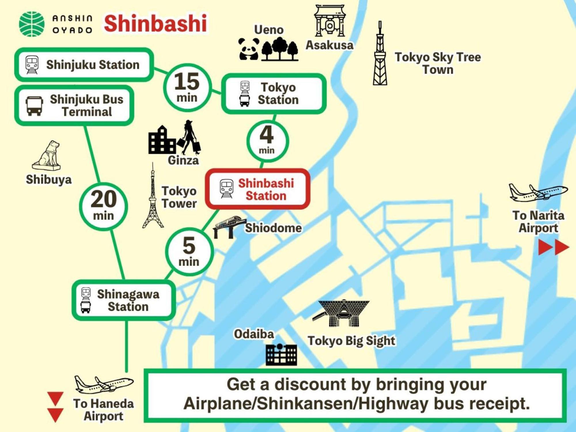 Anshin Oyado Shinbashi Ekimaeten Tokyo prefektur Exteriör bild